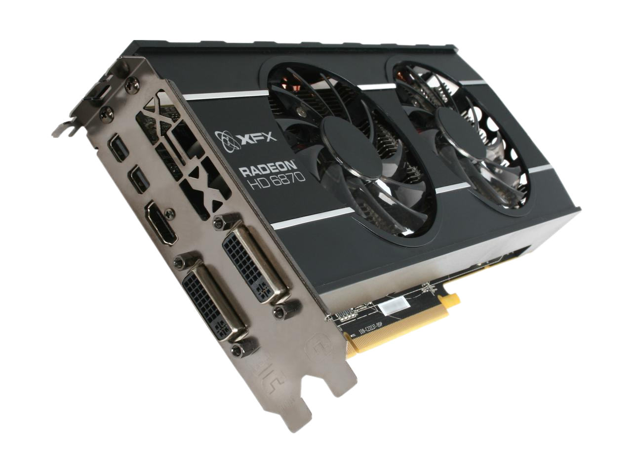 XFX AMD Radeon HD 6870 Double D 1GB GDDR5 PCI Express 2.1 x16 CrossFireX Support Video Card with Eyefinity HD-687A-ZDFC