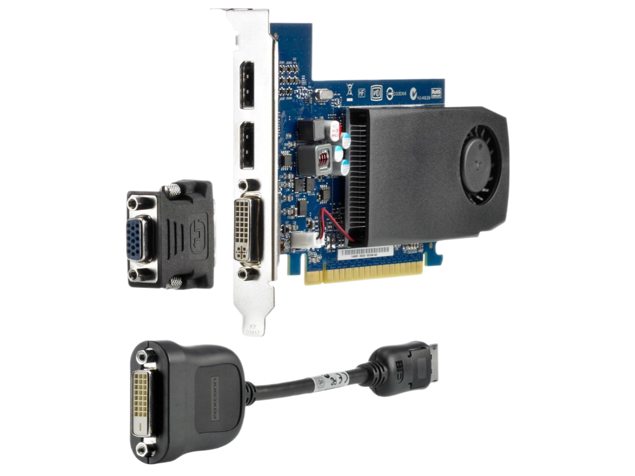 HP NVIDIA GeForce GT 630 2GB DDR3 SDRAM PCI Express x16 Graphics Card B4J92AT
