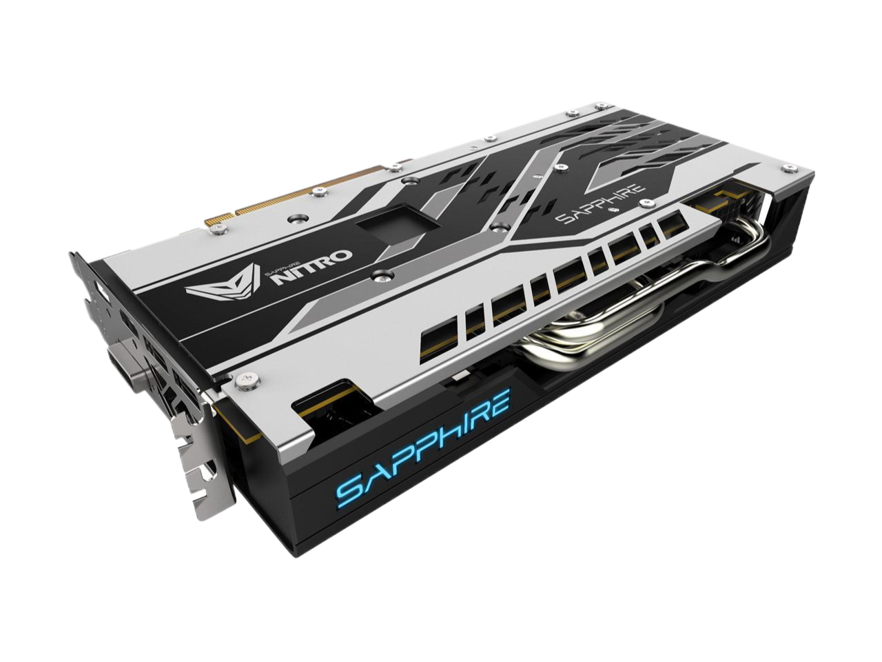 Sapphire Radeon NITRO+ RX 580 8GB GDDR5 PCI-E Dual HDMI / DVI-D / Dual DP w/ Backplate (UEFI), 100411NT+8GL