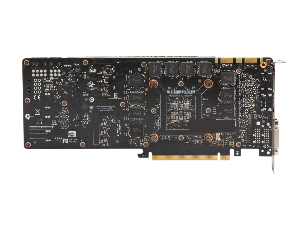 ASUS GeForce GTX TITAN 6GB GDDR5 PCI Express 3.0 SLI Support Video Card GTXTITAN-6GD5