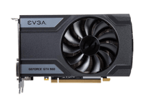 EVGA GeForce GTX 960 SC GAMING 4GB Only 6.8 inches Perfect for mITX Build Graphics Card 04G-P4-1962-KR