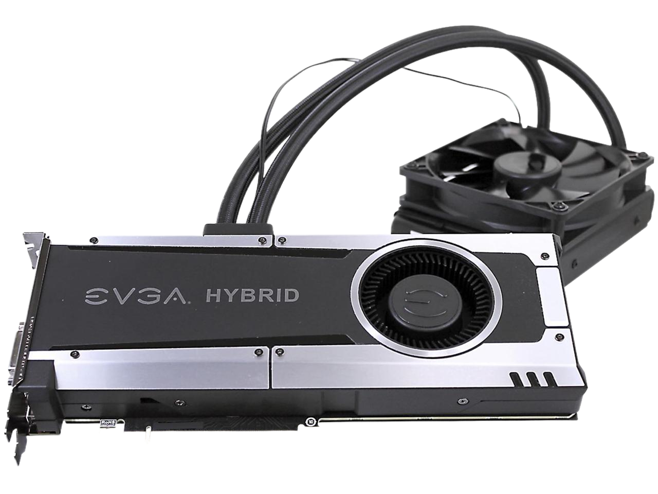 EVGA GeForce GTX 1070 HYBRID GAMING 8GB GDDR5 LED All-In-One Watercooling DX12 OSD Support (PXOC) Graphics Card 08G-P4-6178-KR