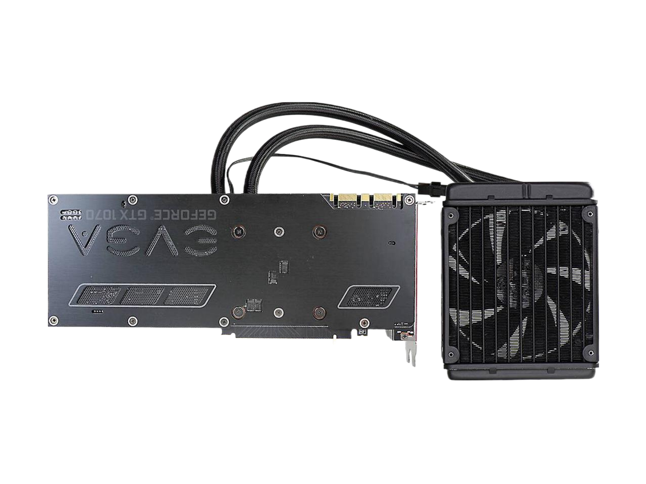 EVGA GeForce GTX 1070 HYBRID GAMING 8GB GDDR5 LED All-In-One Watercooling DX12 OSD Support (PXOC) Graphics Card 08G-P4-6178-KR