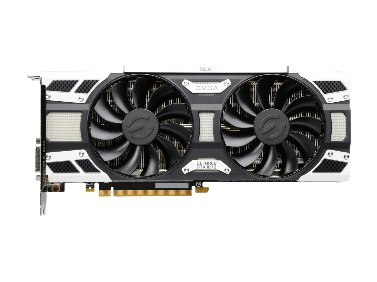 EVGA GeForce GTX 1070 SC2 GAMING iCX 8GB GDDR5 9 Thermal Sensors Graphics Card 08G-P4-6573-KR