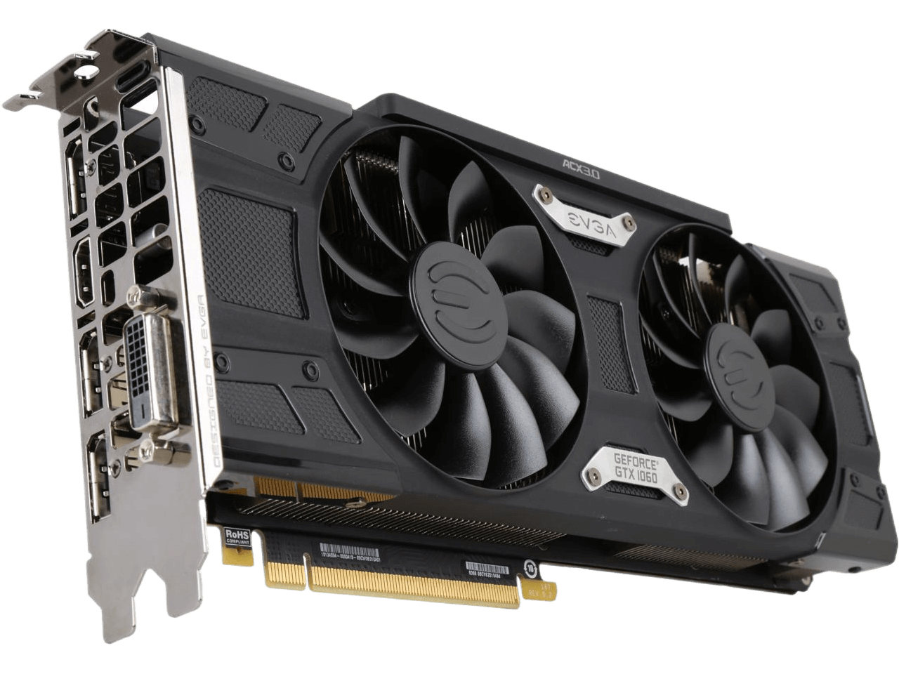 EVGA GeForce GTX 1060 6GB GAMING ACX 3.0, 6GB GDDR5, LED, DX12 OSD Support (PXOC) Graphics Card 06G-P4-6262-KR