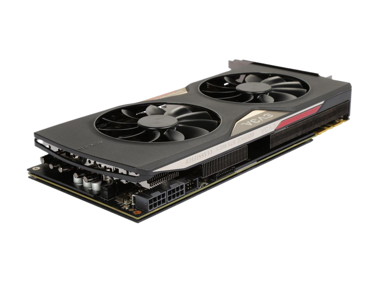 EVGA GeForce GTX 980 Ti 6GB CLASSIFIED GAMING w/ACX 2.0+, Whisper Silent Cooling w/ Free Installed Backplate Graphics Card 06G-P4-4998-KR
