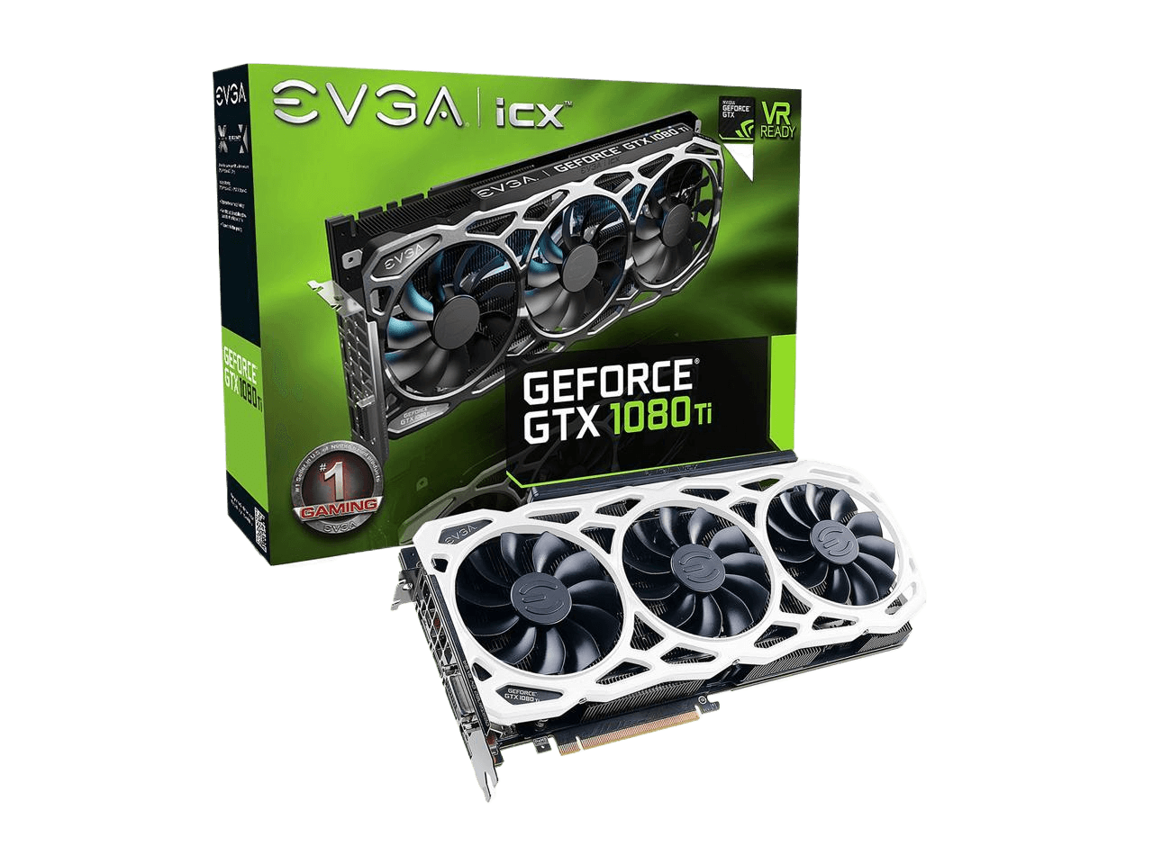 EVGA GeForce GTX 1080 Ti FTW3 ELITE GAMING WHITE 11GB GDDR5X iCX Technology - 9 Thermal Sensors & RGB LED G/P/M Video Graphics Card 11G-P4-6796-K1