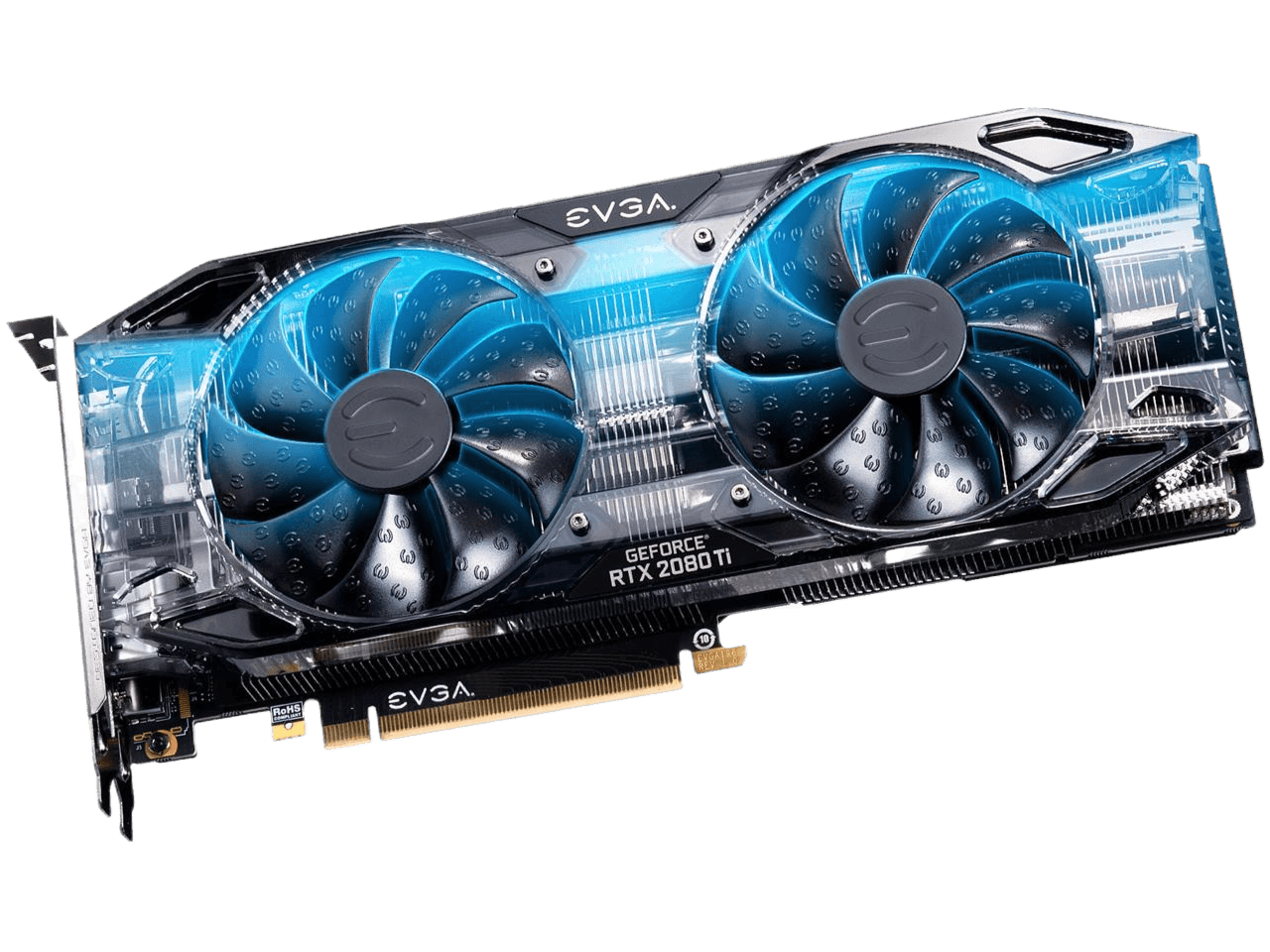 EVGA GeForce RTX 2080 Ti 11GB GDDR6 PCI Express 3.0 SLI Support BLACK EDITION GAMING Dual HDB Fans & RGB LED Video Card 11G-P4-2281-KR