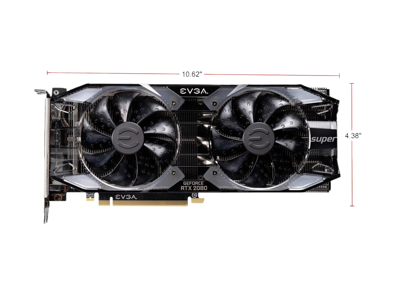 EVGA GeForce RTX 2080 SUPER XC GAMING 8GB GDDR6 RGB LED Metal Backplate Video Card 08G-P4-3182-KR