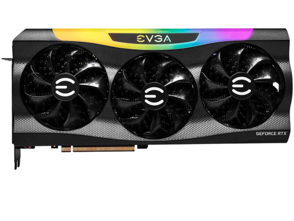 EVGA GeForce RTX 3090 Ti FTW3 BLACK GAMING 24GB GDDR6X iCX3 ARGB LED Backplate Free eLeash Graphics Card 24G-P5-4981-KR
