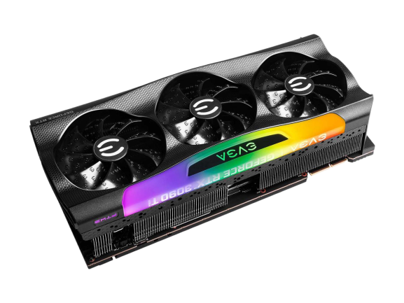 EVGA GeForce RTX 3090 Ti FTW3 BLACK GAMING 24GB GDDR6X iCX3 ARGB LED Backplate Free eLeash Graphics Card 24G-P5-4981-KR