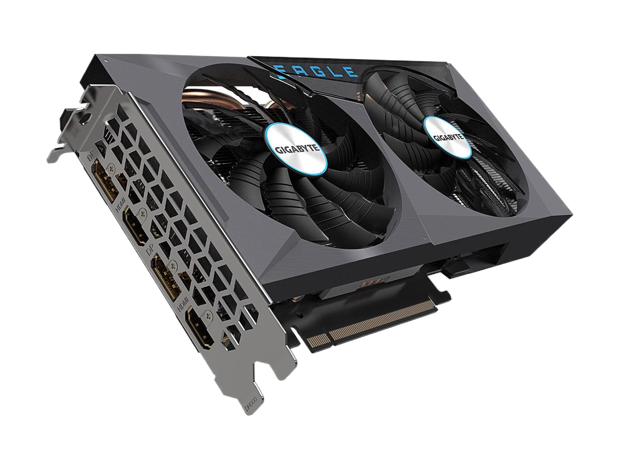 GIGABYTE GeForce RTX 3060 EAGLE OC 12G 2 x WINDFORCE Fans 12GB 192-bit GDDR6 Video Card  GV-N3060EAGLE OC-12GD