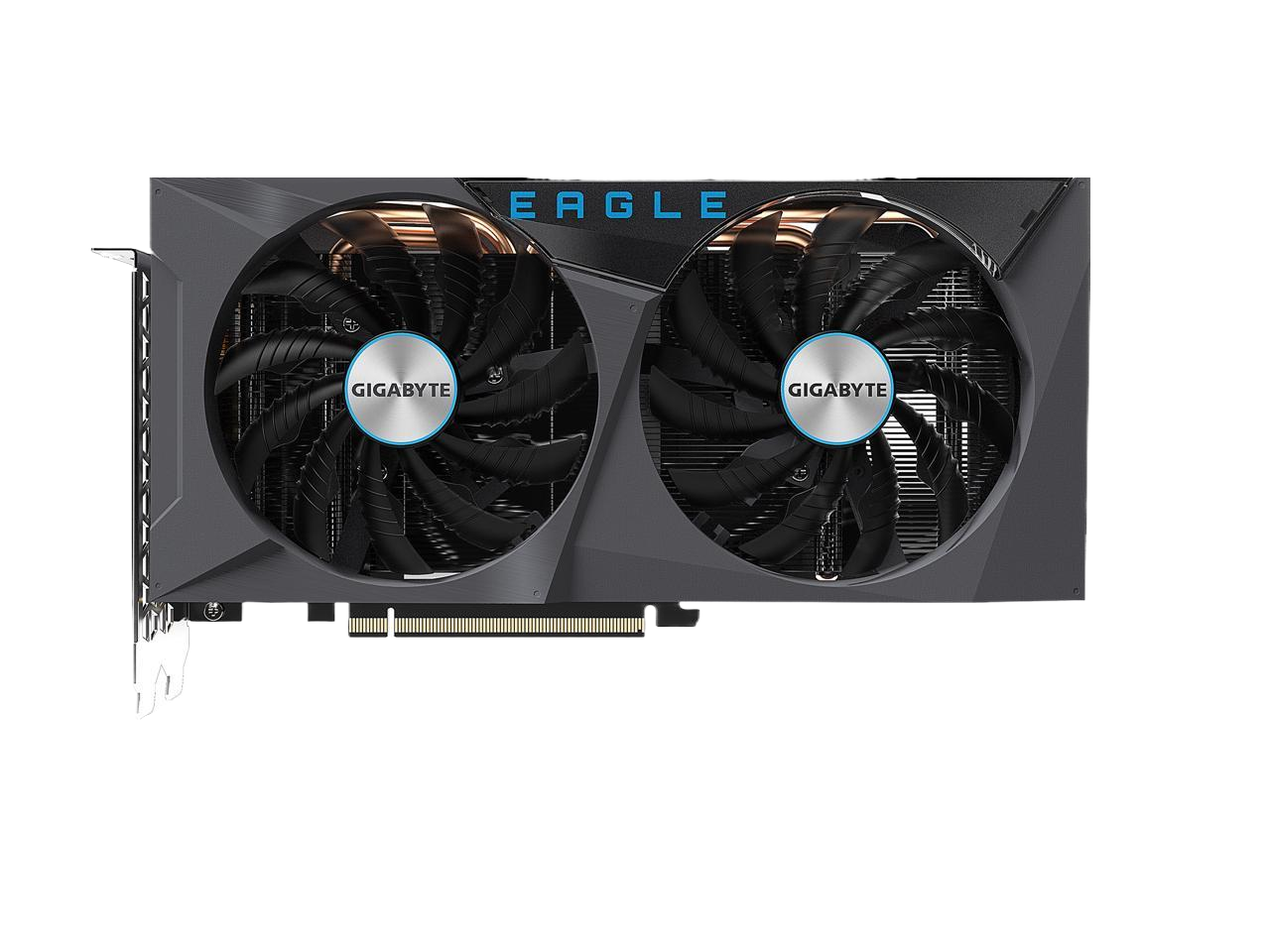 GIGABYTE GeForce RTX 3060 EAGLE OC 12G 2 x WINDFORCE Fans 12GB 192-bit GDDR6 Video Card  GV-N3060EAGLE OC-12GD