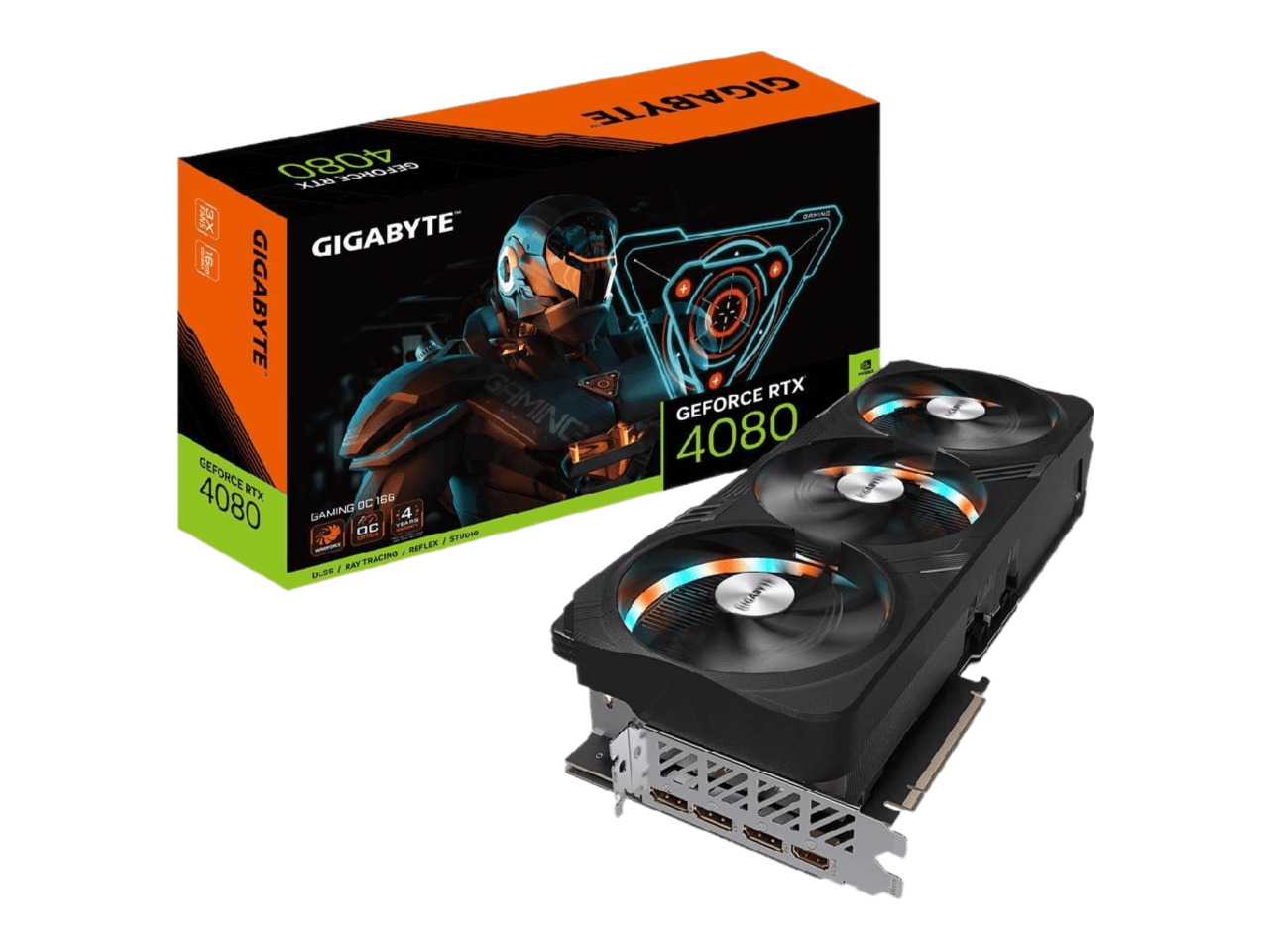 GIGABYTE Gaming GeForce RTX 4080 16GB GDDR6X PCI Express 4.0 x16 ATX Video Card GV-N4080GAMING OC-16GD