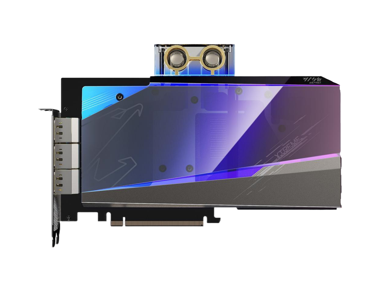 GIGABYTE AORUS GeForce RTX 3080 XTREME WATERFORCE WB 10G (rev. 2.0) Water Block Cooling System 10GB 320-bit GDDR6X Video Card (LHR) GV-N3080AORUSX WB-10GD