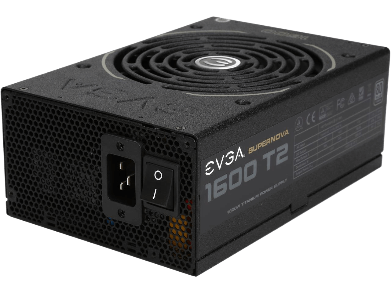 EVGA SuperNOVA 1600 T2 220-T2-1600-X1 80+ TITANIUM 1600W Fully Modular EVGA ECO Mode Includes FREE Power On Self Tester Power Supply