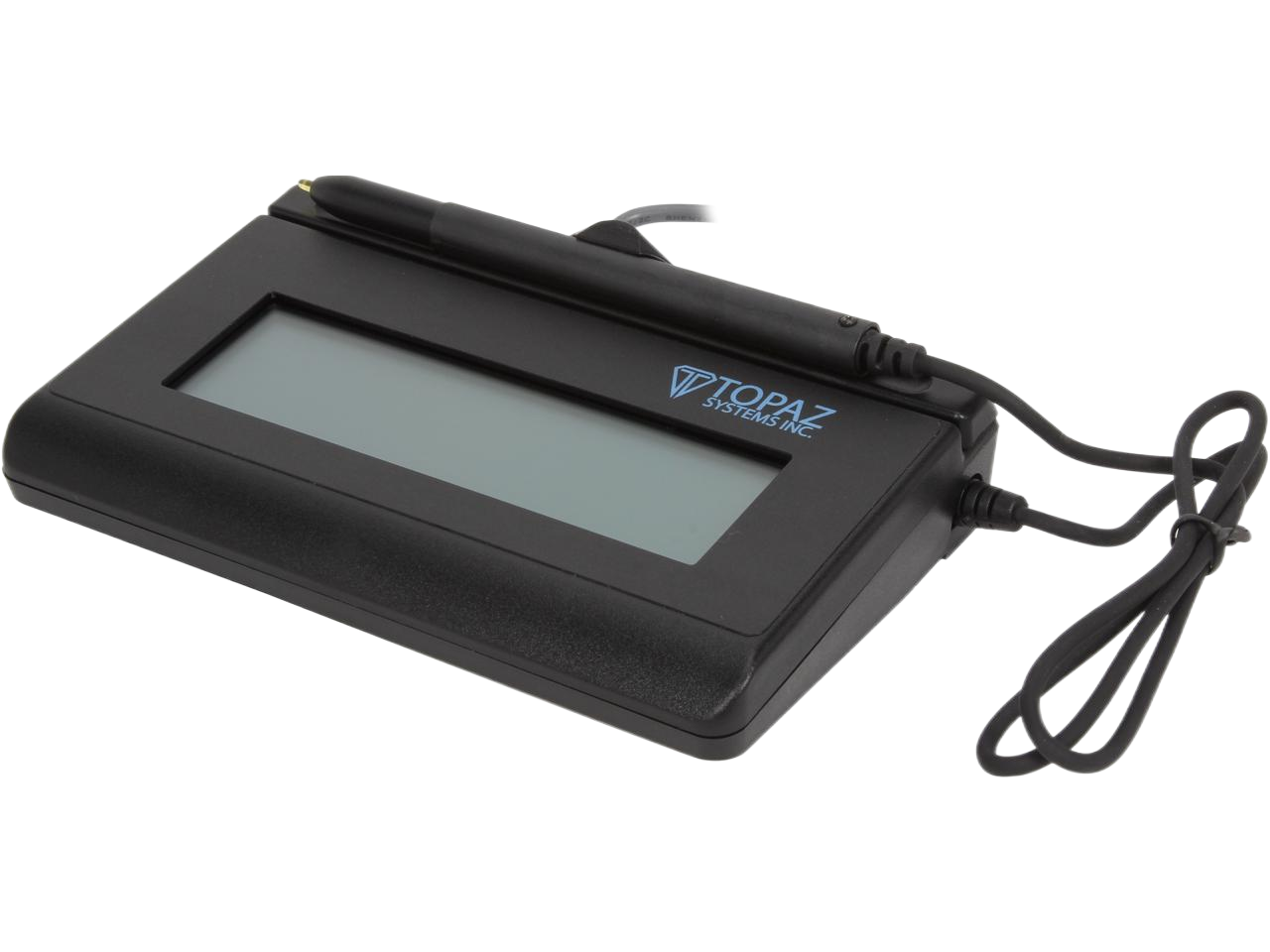 Topaz SignatureGem LCD 1x5 T-LBK462 Series Virtual Serial via USB BackLit T-LBK462-BSB-R Signature Capture Pad (Refurbished)