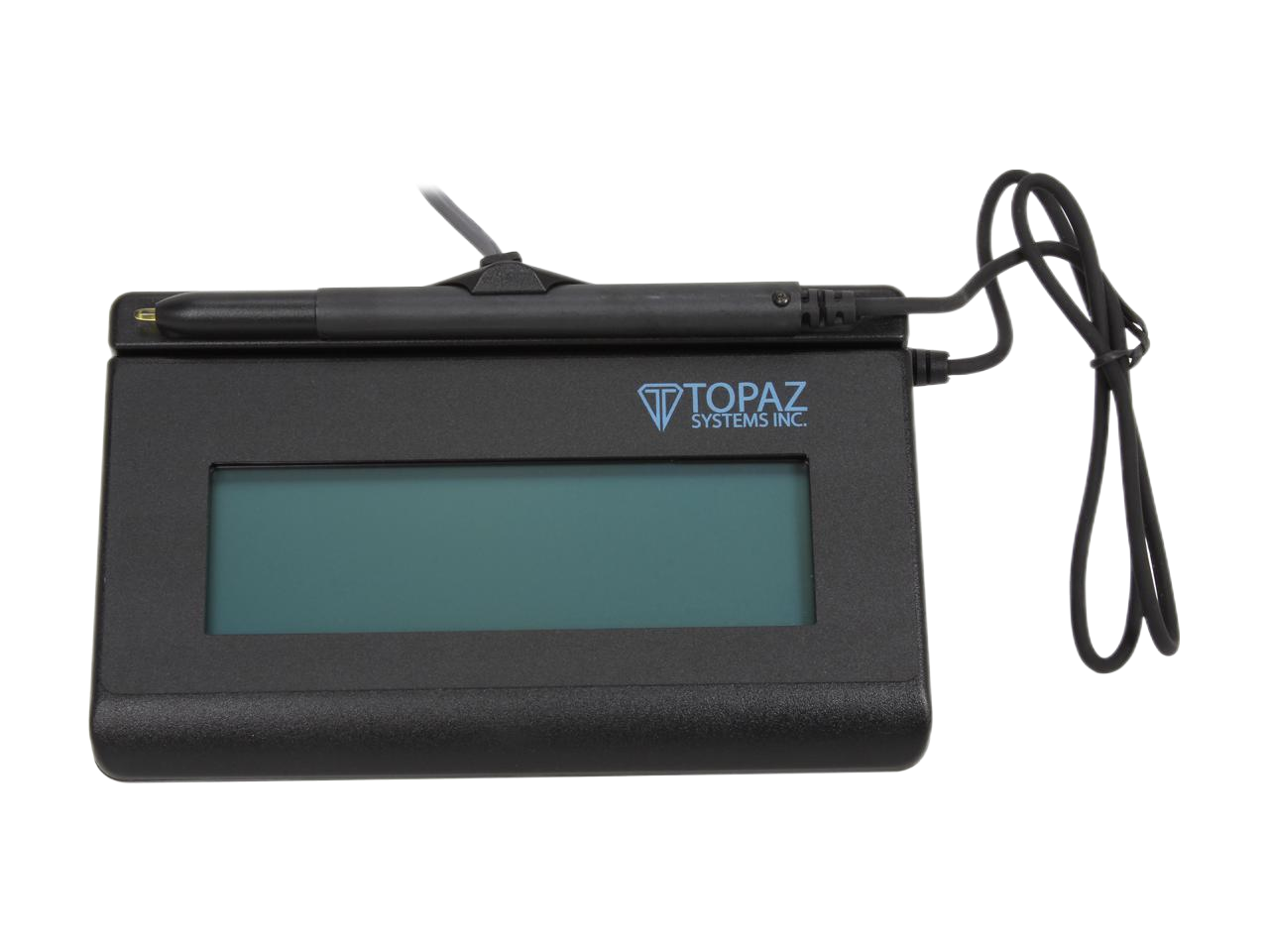 Topaz SignatureGem LCD 1x5 T-LBK462 Series Virtual Serial via USB BackLit T-LBK462-BSB-R Signature Capture Pad (Refurbished)