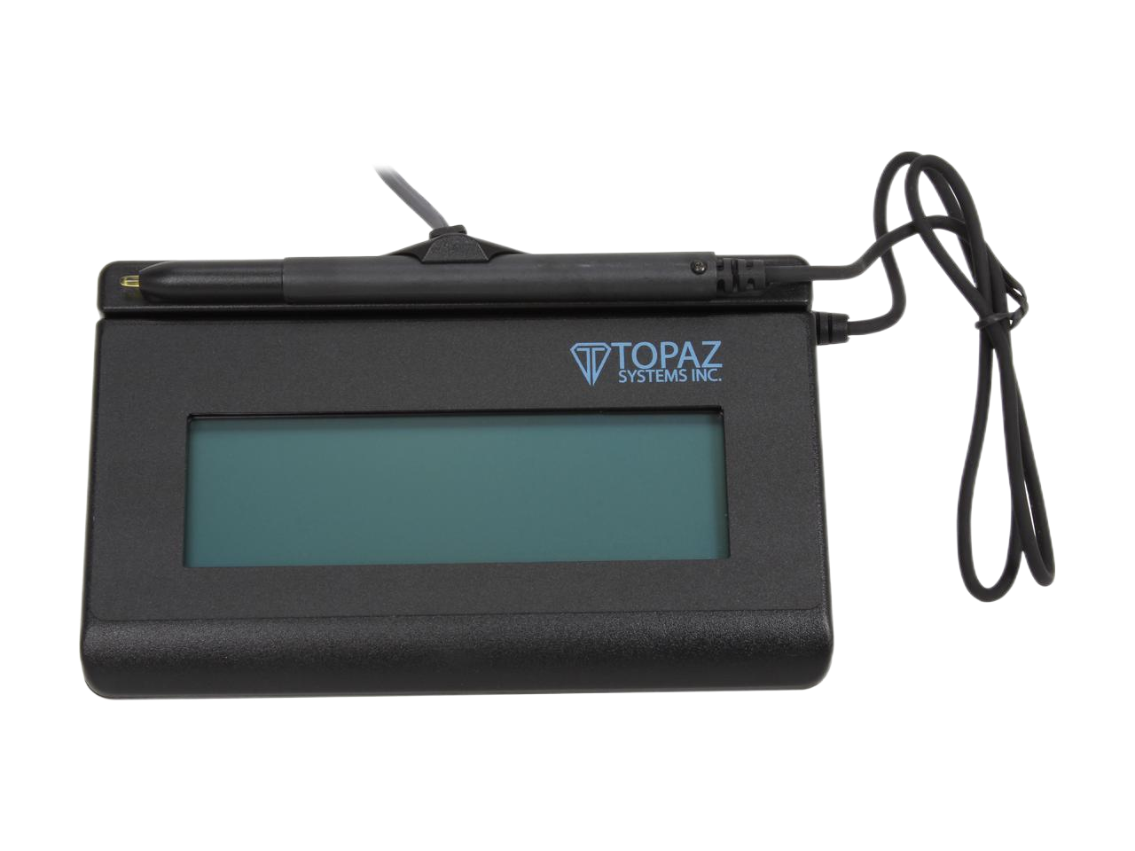 Topaz SignatureGem LCD 1x5 T-LBK462 Series Virtual Serial via USB BackLit T-LBK462-BSB-R Signature Capture Pad