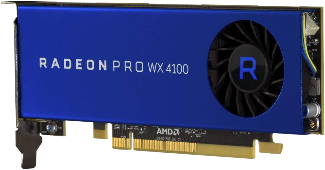 HP AMD Radeon PRO WX 4100 4GB GDDR5 - Pcie 3.0 X16 Low Profile - 4 X Mini Displayport - Promo Graphics Card - For Workstation Z240 Z0B15AT