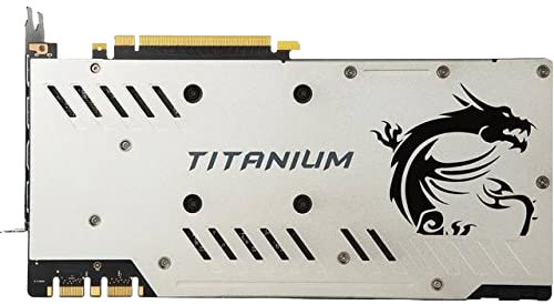 MSI GeForce GTX 1070 Ti TITANIUM Gaming 8GB 256-Bit GDDR5 VR Ready DirectX 12 SLI Support Graphics Card