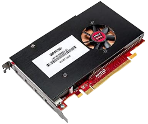 Barco MXRT-5600 4GB GDDR5 3D PCI-e x16 4-head 4X DP Medical imaging Video Graphics Card K9306043-00