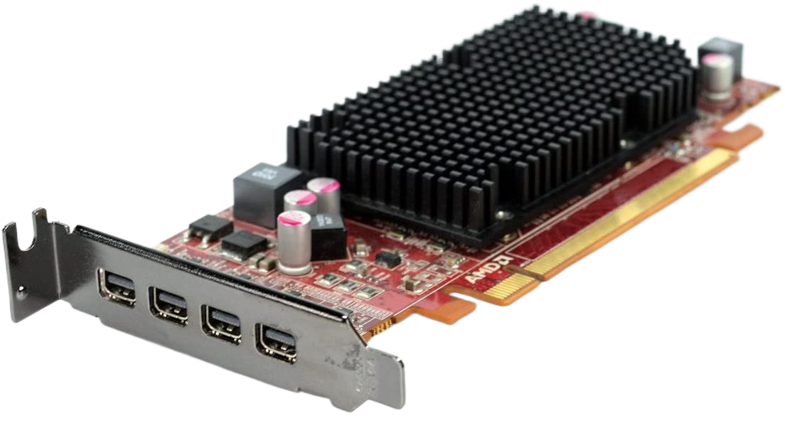 AMD ATI FirePro 2460 512MB Graphics Memory DDR3 4X Mini-DisplayPort Low Profile PCI-Express Workstation Graphics Card 100-505610