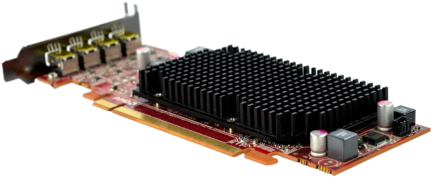 AMD ATI FirePro 2460 512MB Graphics Memory DDR3 4X Mini-DisplayPort Low Profile PCI-Express Workstation Graphics Card 100-505610