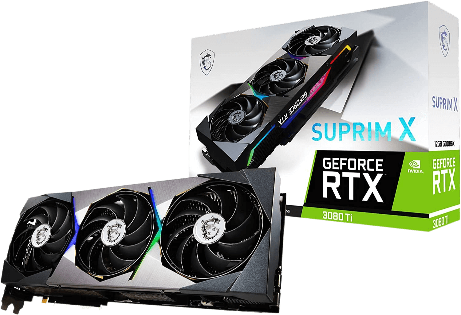 MSI Suprim GeForce RTX 3080 Ti 12GB GDDR6X PCI Express 4.0 ATX Video Card RTX 3080 Ti SUPRIM X 12G