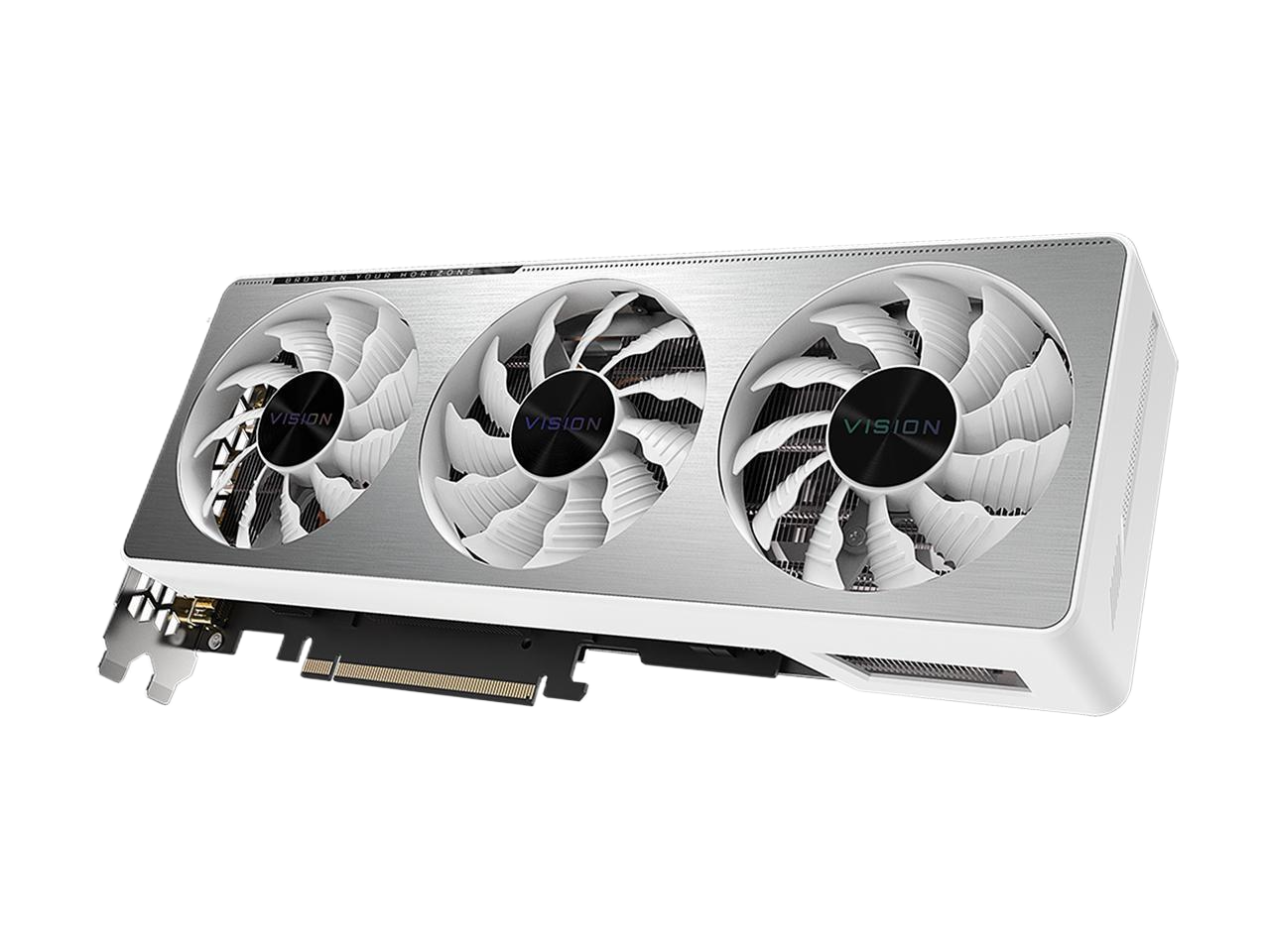 GIGABYTE GeForce RTX 3070 VISION OC 8G (LHR) 8GB 256-bit GDDR6 PCI Express 4.0,2 × HDMI 2.1 Interface 2×DisplayPort 1.4a Interface Video Card GV-N3070VISION OC-8GD