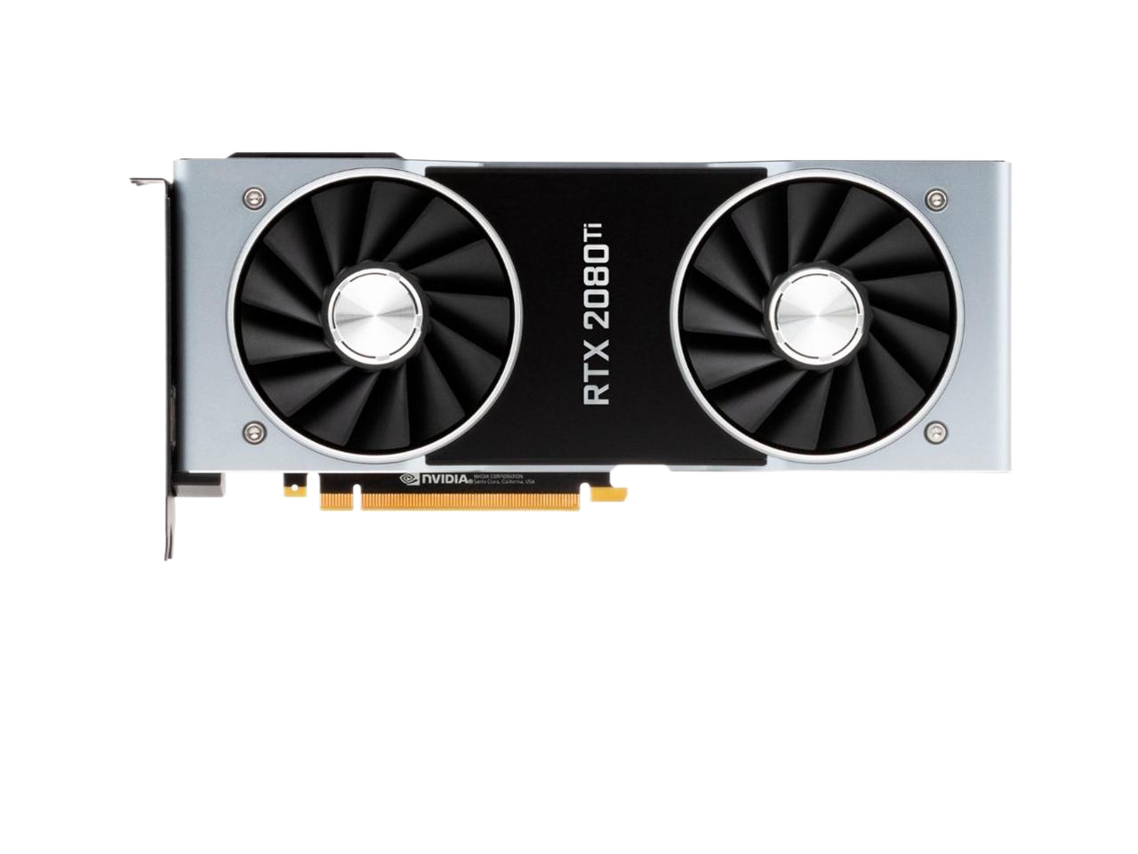 NVIDIA GeForce RTX 2080 Ti 11GB GDDR 61.35 GHz Core 1.64 GHz Boost Clock Dual Slot Space Required Graphics Card