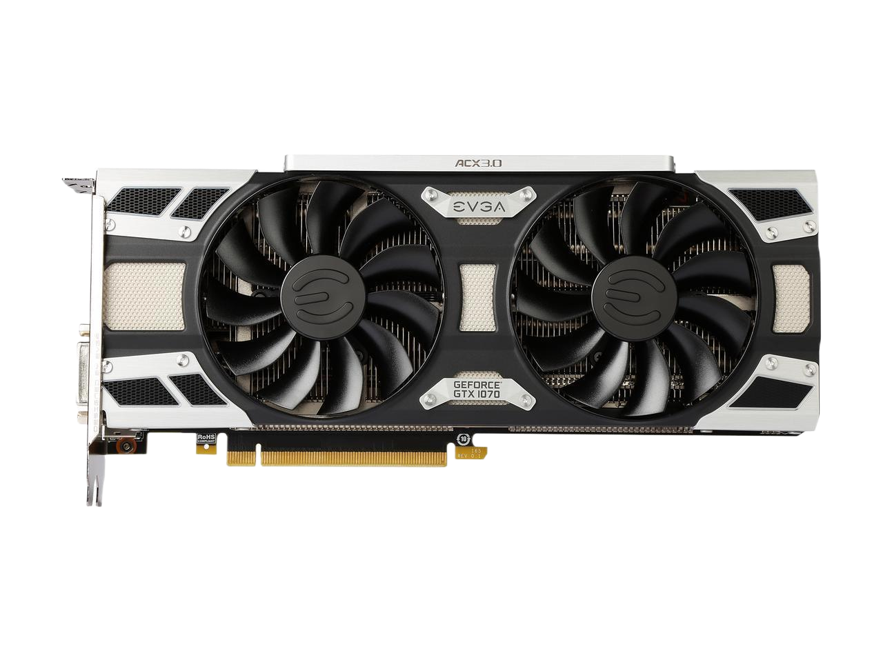 EVGA GeForce GTX 1070 GAMING ACX 3.0 8GB GDDR5 LED DX12 OSD Support (PXOC) Graphics Card 08G-P4-6171-KR