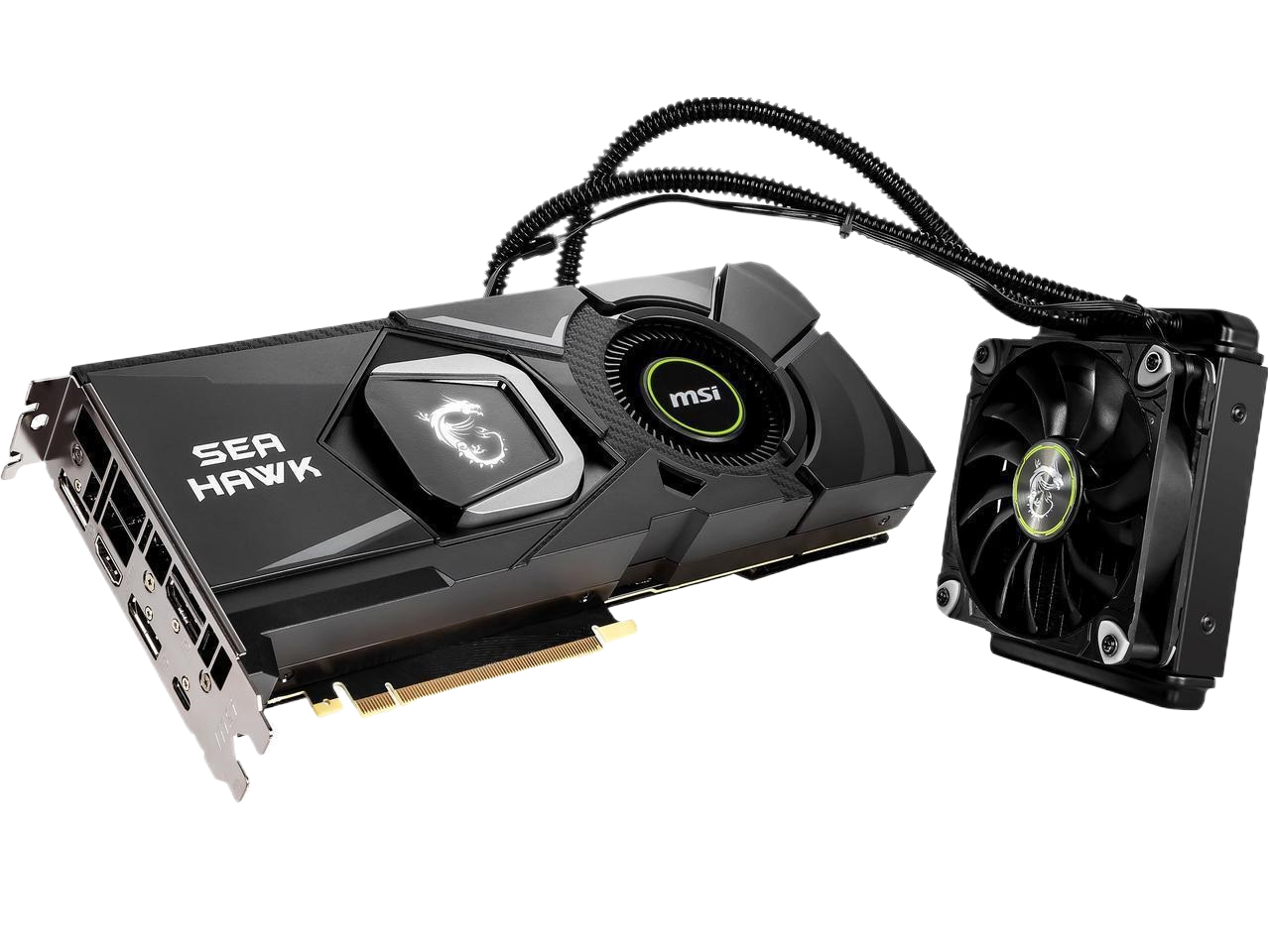 MSI GeForce RTX 2080 Ti SEA Hawk X Gaming 11GB GDRR6 352-bit HDMI/DP/USB Ray Tracing Turing Architecture Liquid Cooling Graphics Card