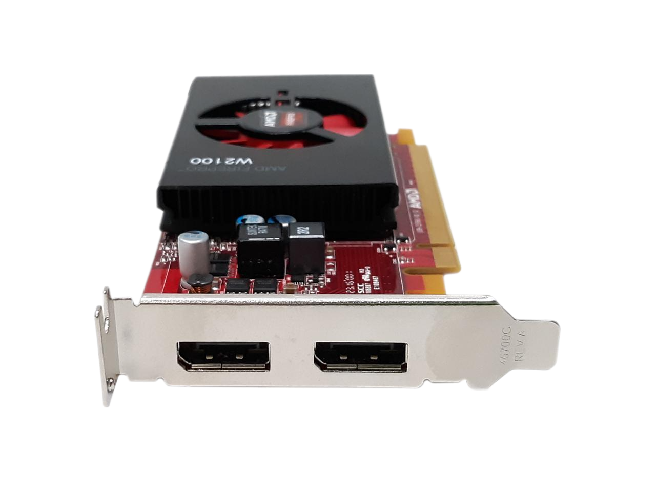 HP AMD FirePro W2100 2GB 128bit DDR3 PCI-E 3.0 Workstation Graphics Card 102C5790901 762896-002 854244-001