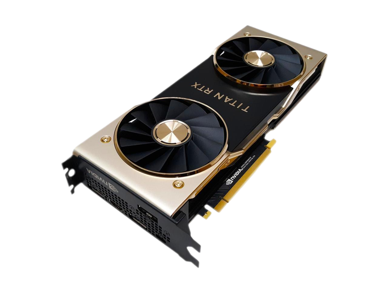 NVIDIA TITAN RTX Gold DirectX 12 SB 24GB 384-Bit GDDR6 HDCP Ready Video Card 900-1G150-2500-000