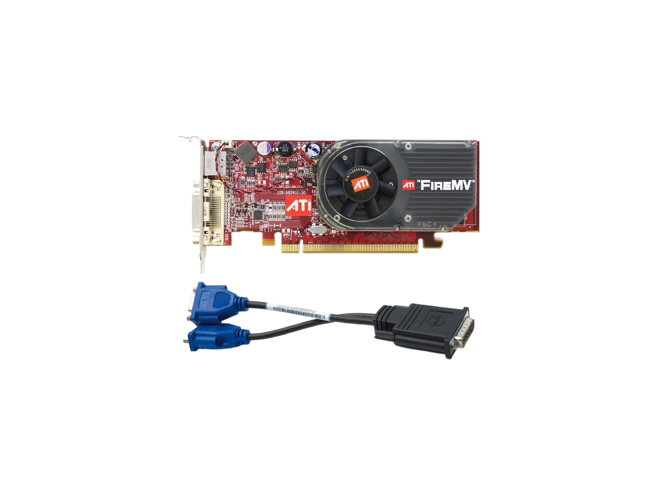 AMD ATI DMS-59 PCI-E x16 256MB Low Profile Graphics Card