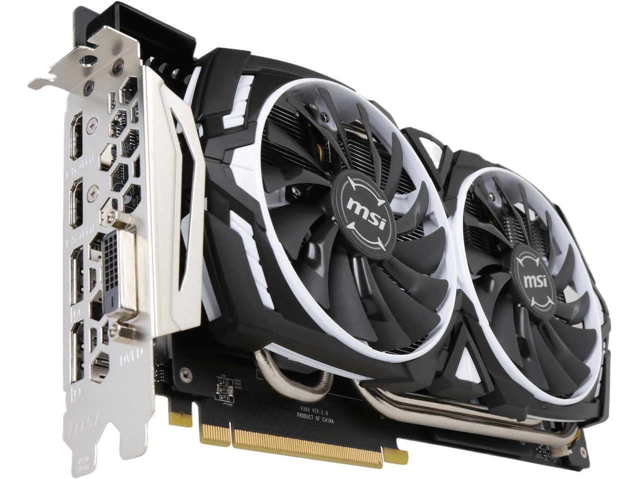 MSI GeForce GTX 1080 Ti ARMOR OC 11GB 352-Bit GDDR5X DirectX 12 PCI Express 3.0 x16 HDCP Ready SLI Support Video Card