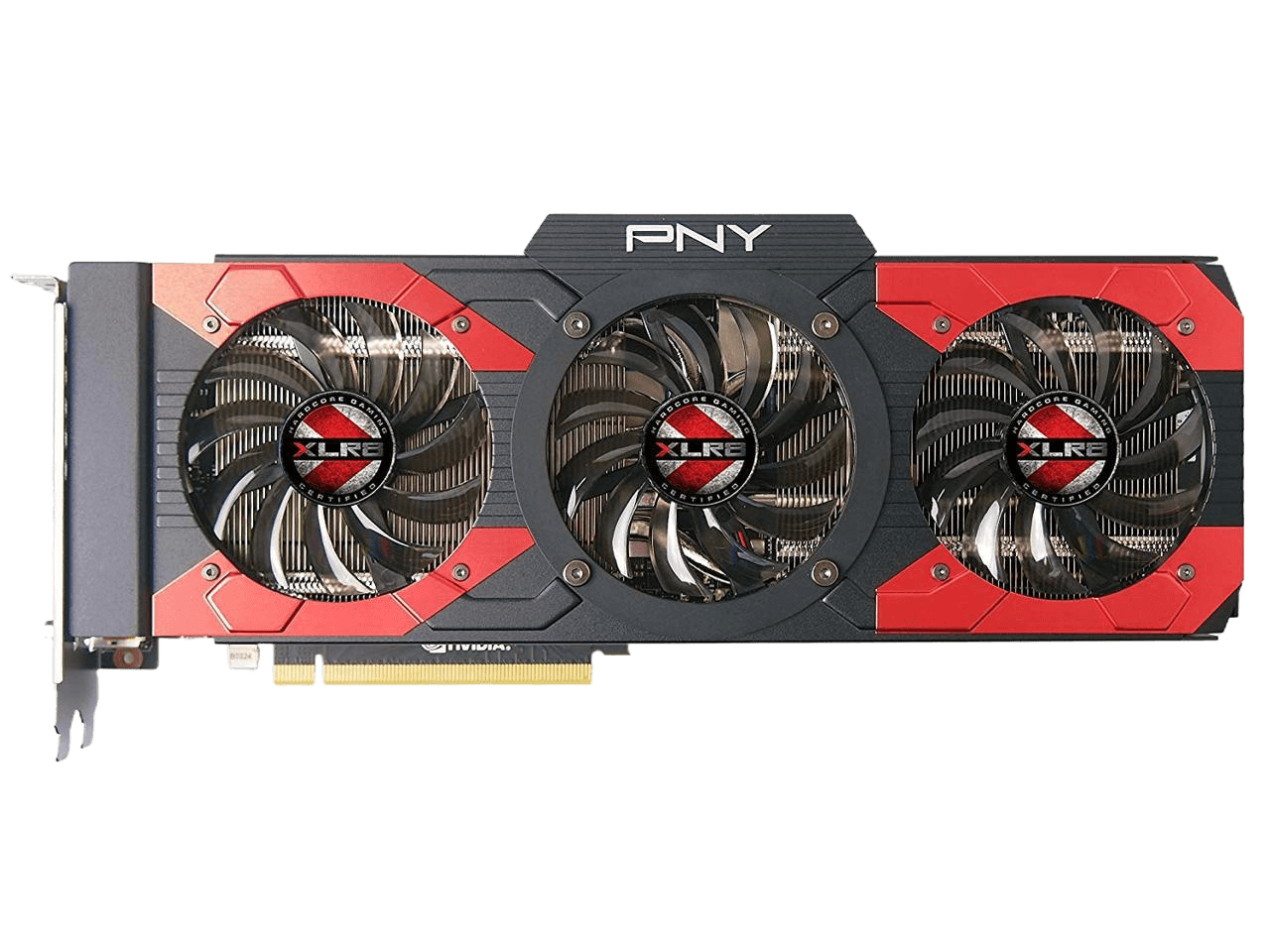PNY NVIDIA GeForce GTX 1080 XLR8 Gaming Overclocked 8GB Video Graphics Card VCGGTX10808XGPB-OC