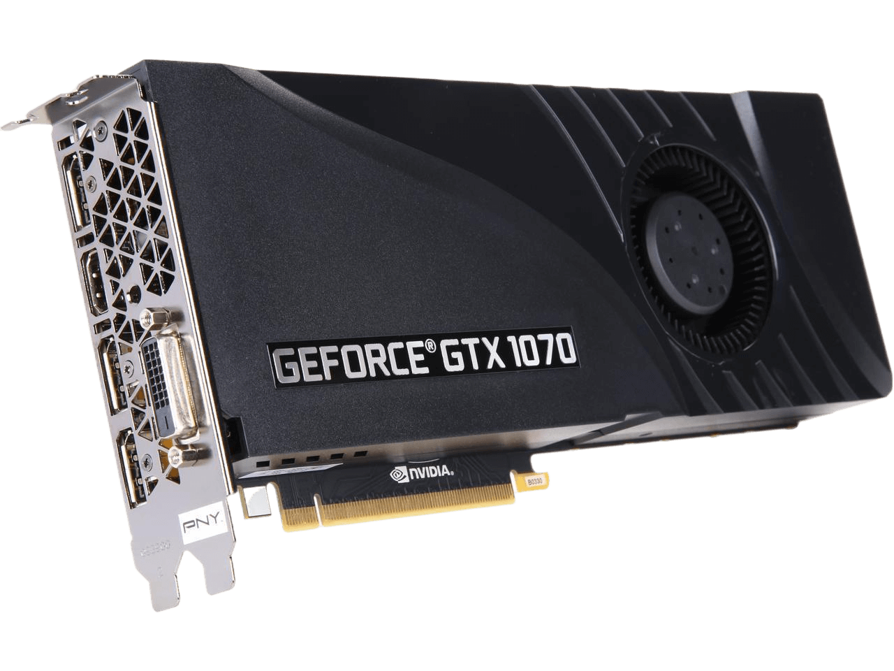 PNY GeForce GTX 1070 8GB GDDR5 DirectX 12 256-Bit PCI Express 3.0 x16 SLI Support Video Graphics Card VCGGTX10708PB