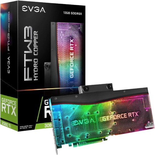 EVGA GeForce RTX 3080 Ti FTW3 ULTRA HYDRO COPPER GAMING 12GB 12G-P5-3969-KR Graphics Card