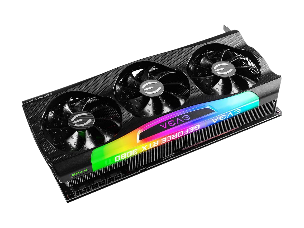 EVGA GeForce RTX 3080 FTW3 Ultra Gaming 12GB GDDR6X iCX3 Technology ARGB LED Metal Backplate LHR Graphics Card 12G-P5-4877-KL