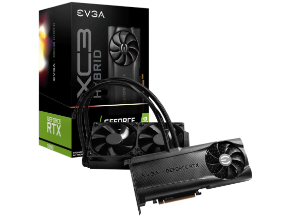 EVGA GeForce RTX 3090 XC3 ULTRA HYBRID GAMING 24GB GDDR6X ARGB LED Metal Backplate Graphics Card 24G-P5-3978-KR