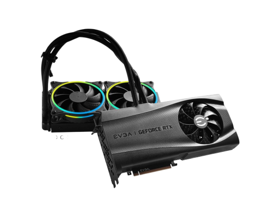 EVGA GeForce RTX 3090 FTW3 ULTRA HYBRID GAMING 24GB GDDR6X ARGB LED Metal Backplate Video Graphics Card 24G-P5-3988-KR