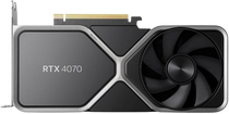 NVIDIA GeForce RTX 4070 Founders Edition 12GB GDDR6X - Titanium and Black Graphics Card