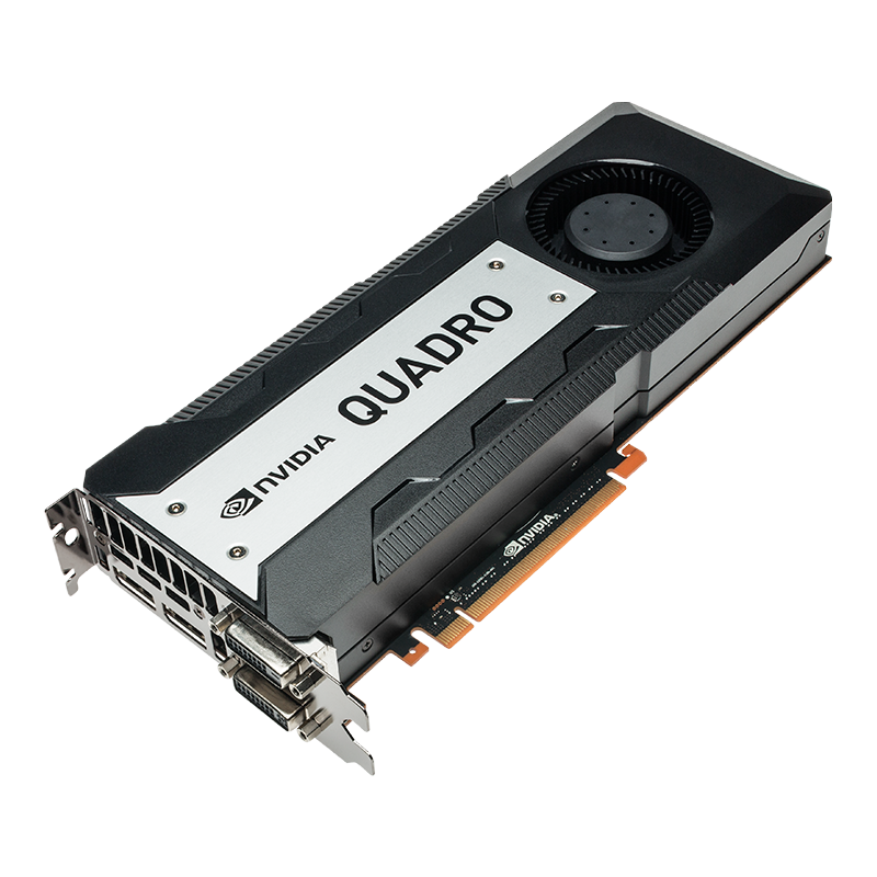 HP NVIDIA Quadro K6000 12GB 384-bit GDDR5 PCI Express 3.0 x16 Plug-in Card Graphics C2J96AT Card