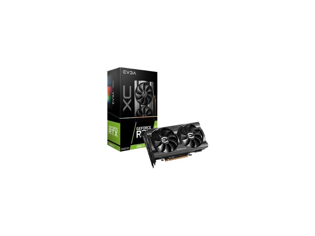 EVGA GeForce RTX 3060 Ti XC GAMING Video Card, 08G-P5-3663-KL, 8GB GDDR6, Metal Backplate, LHR