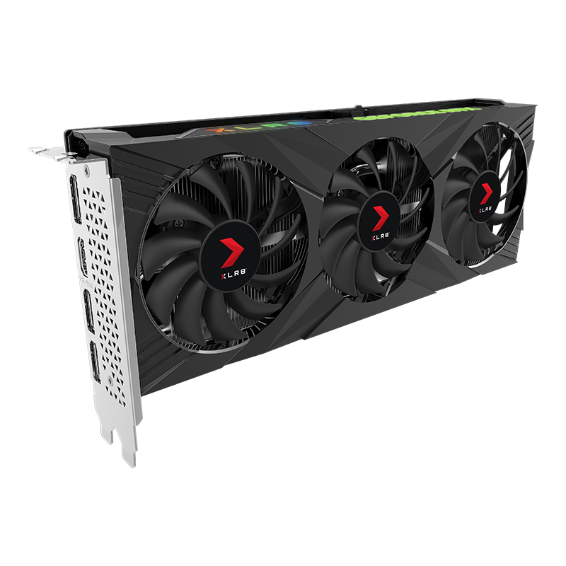 PNY GeForce RTX 4060 8GB XLR8 Gaming VERTO RGB Triple Fan DLSS 3 Graphics Card VCG40608TFXXPB1