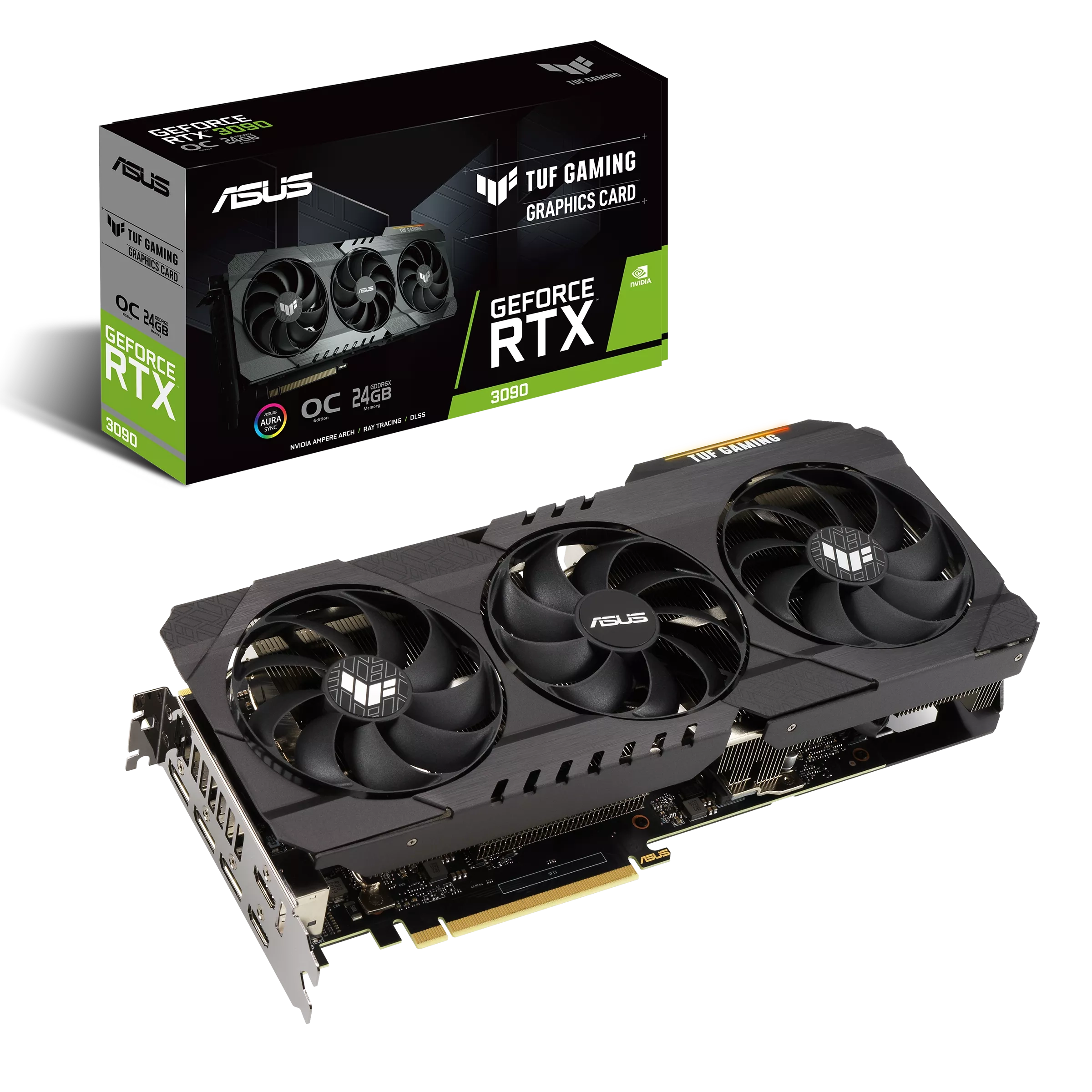 ASUS TUF Gaming GeForce RTX 3090 24GB GDDR6X PCI Express 4.0 SLI Support Video Card TUF-RTX3090-O24G-GAMING