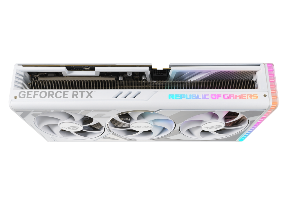 ASUS ROG Strix GeForce RTX 4090 White OC Edition PCIe 4.0, 24GB GDDR6X, HDMI 2.1a, DisplayPort 1.4a Gaming Graphics Card