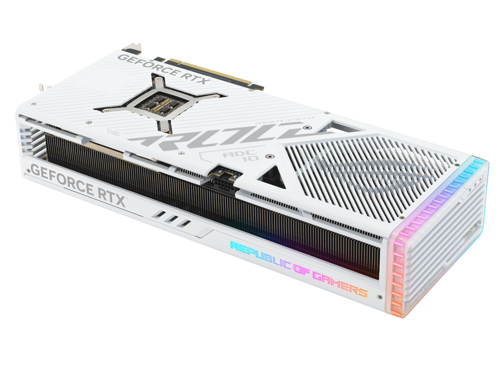 ASUS ROG Strix GeForce RTX 4090 White OC Edition PCIe 4.0, 24GB GDDR6X, HDMI 2.1a, DisplayPort 1.4a Gaming Graphics Card